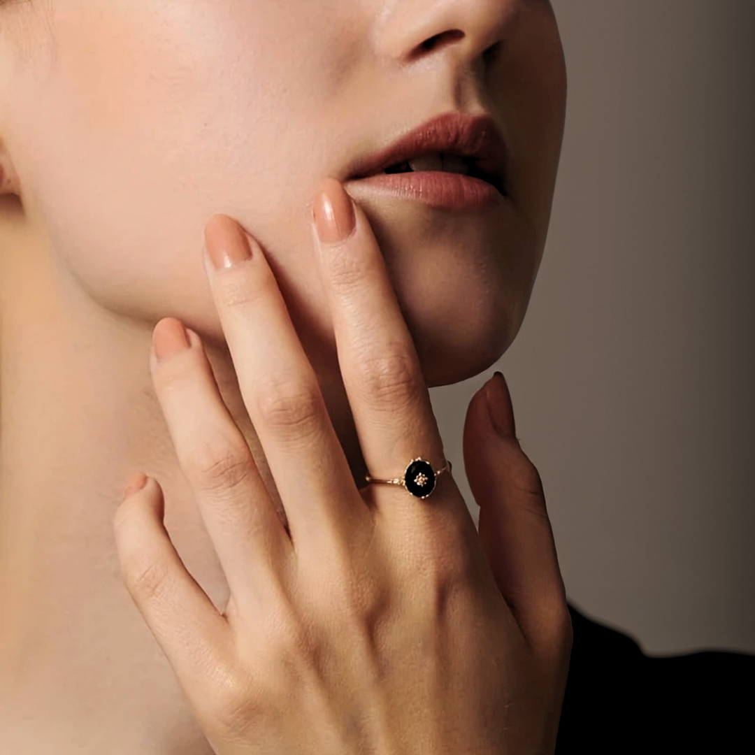 NOIR BOTANICA RING
