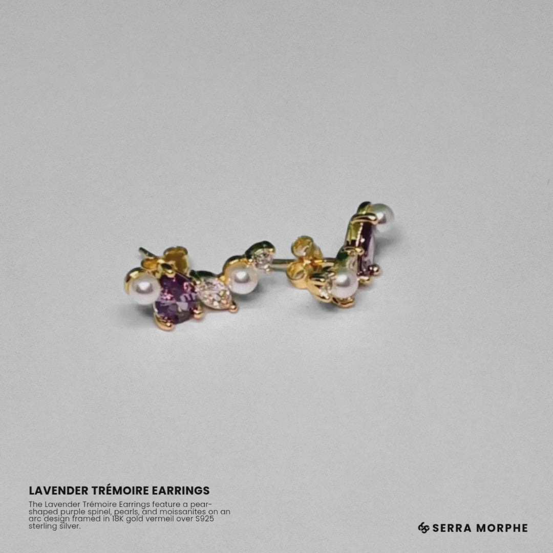 LAVENDER TRÉMOIRE EARRINGS