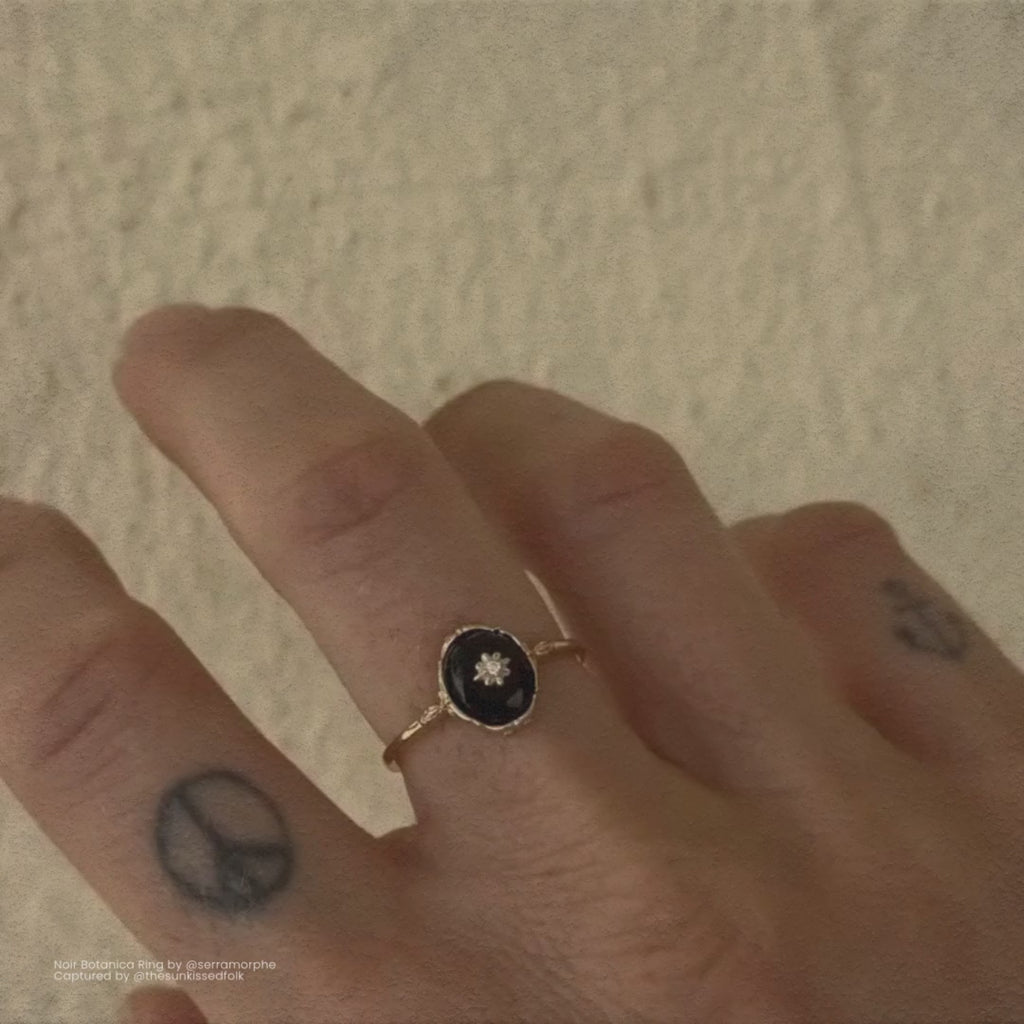 NOIR BOTANICA RING