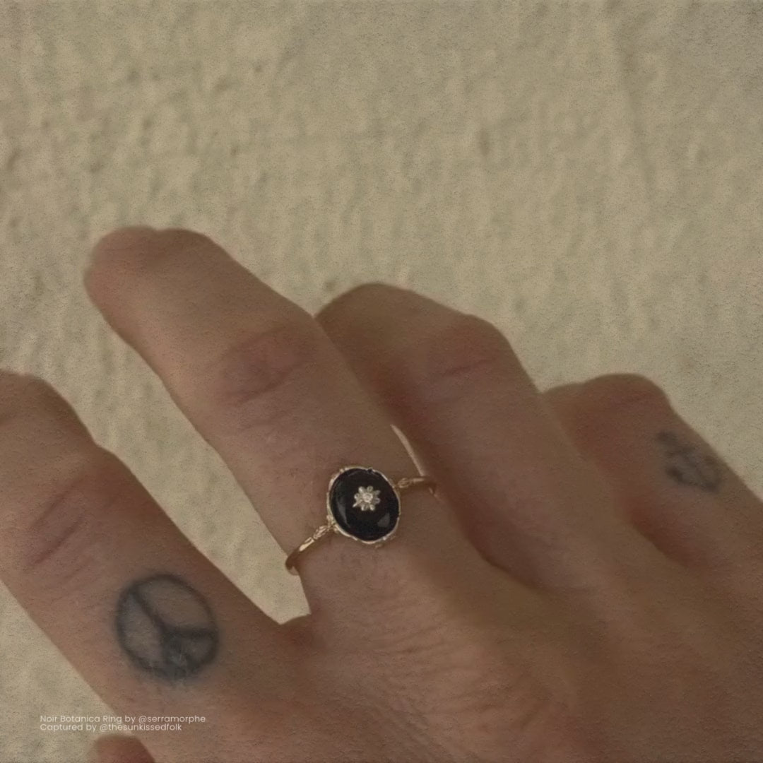 NOIR BOTANICA RING