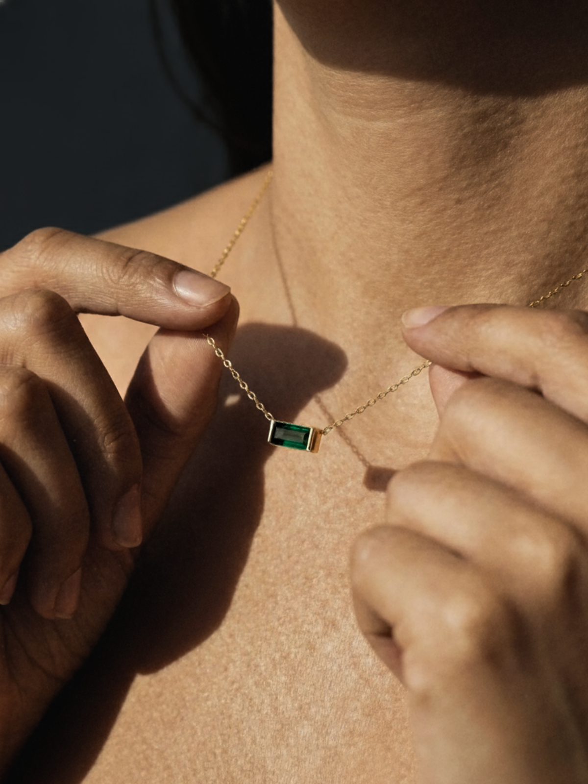 RIVIÈRE VERTE NECKLACE