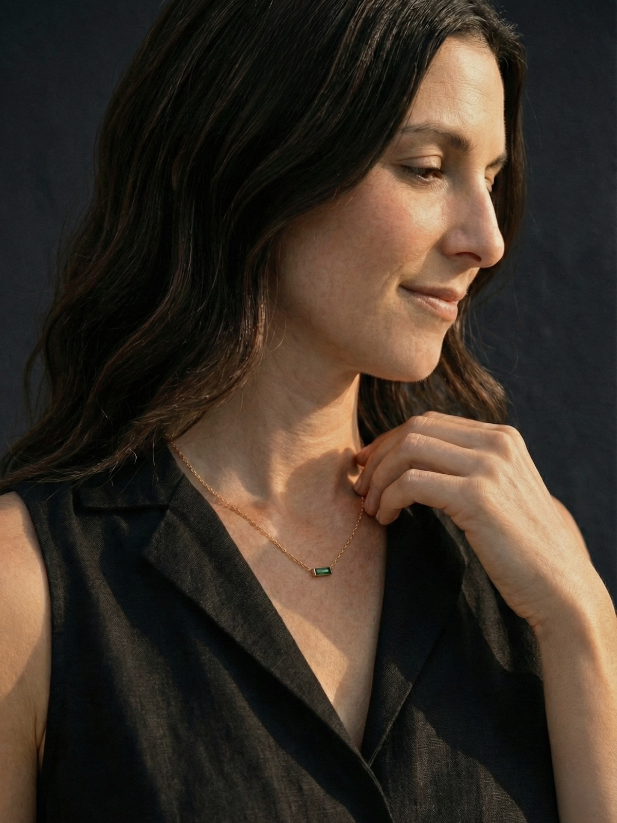 RIVIÈRE VERTE NECKLACE