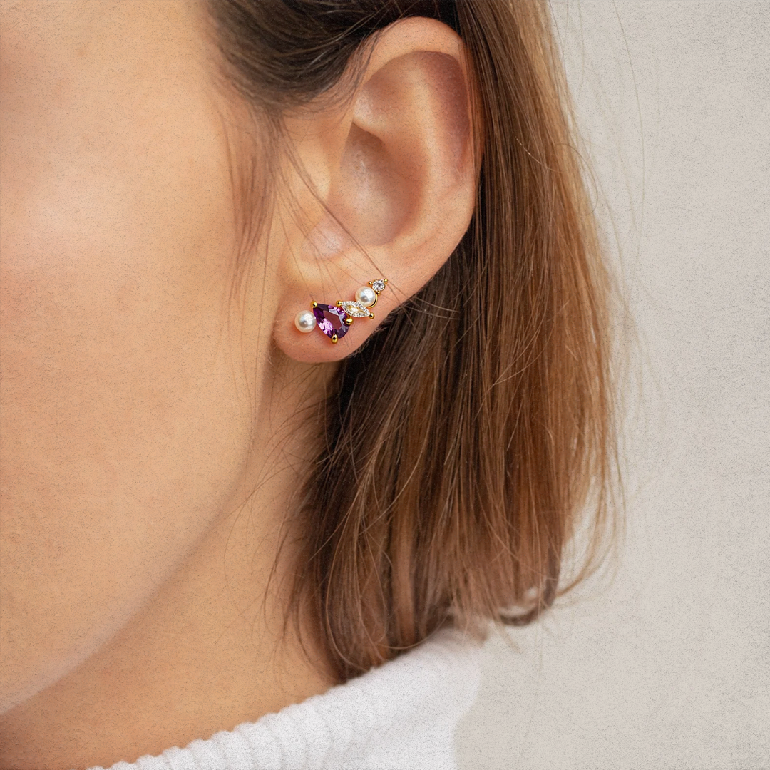 LAVENDER TRÉMOIRE EARRINGS