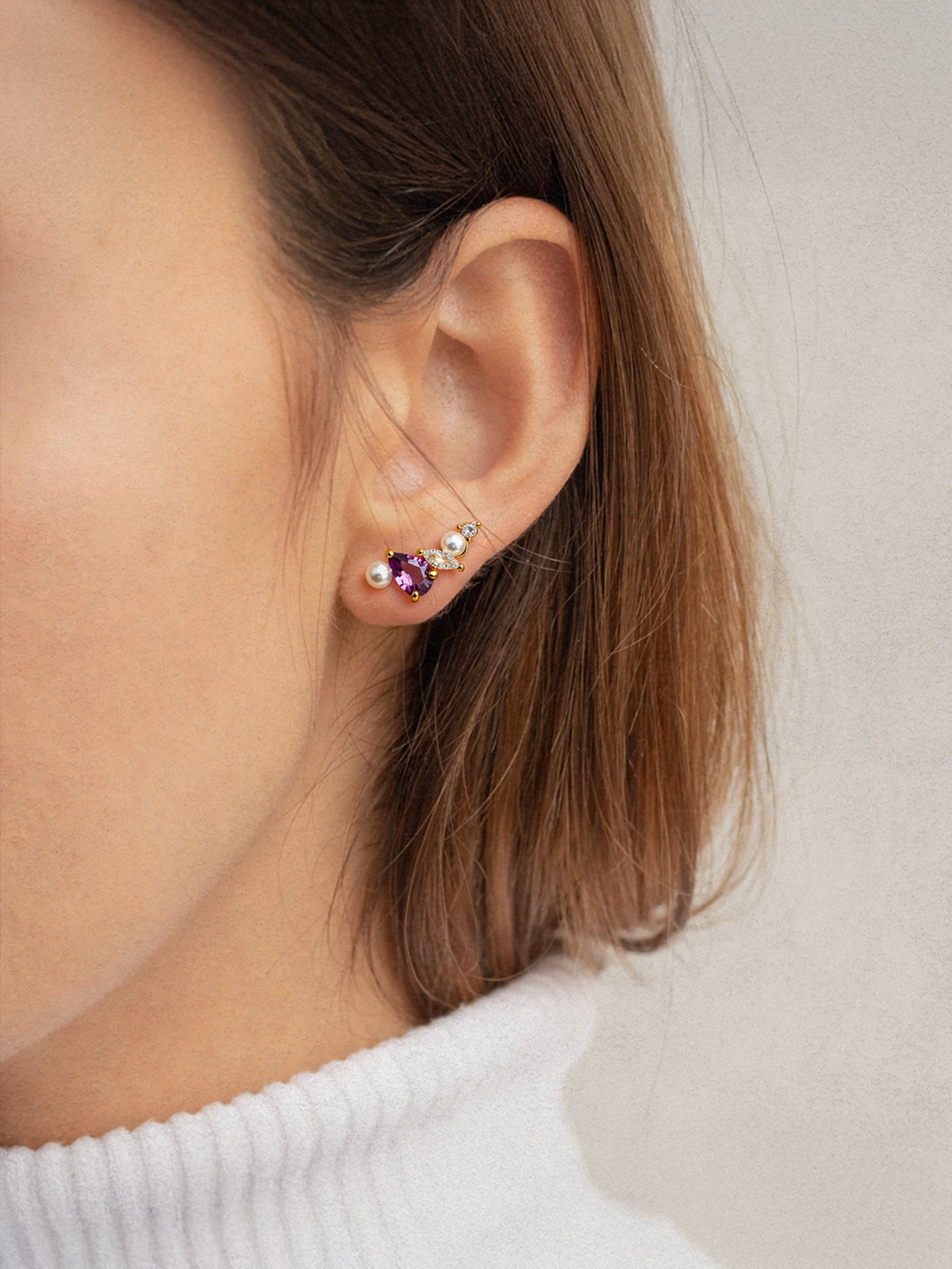 LAVENDER TRÉMOIRE EARRINGS