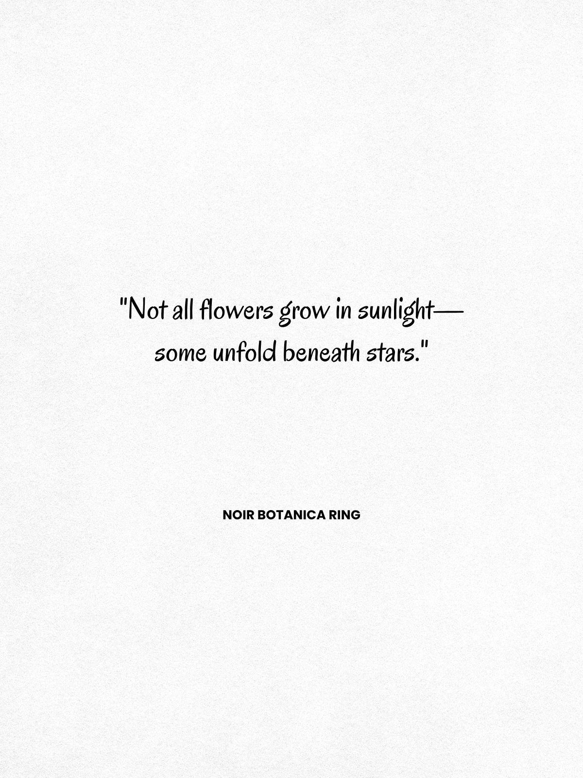 NOIR BOTANICA RING