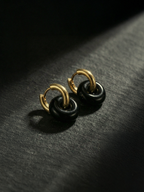NOIR ROYAL EARRINGS IN BLACK ONYX