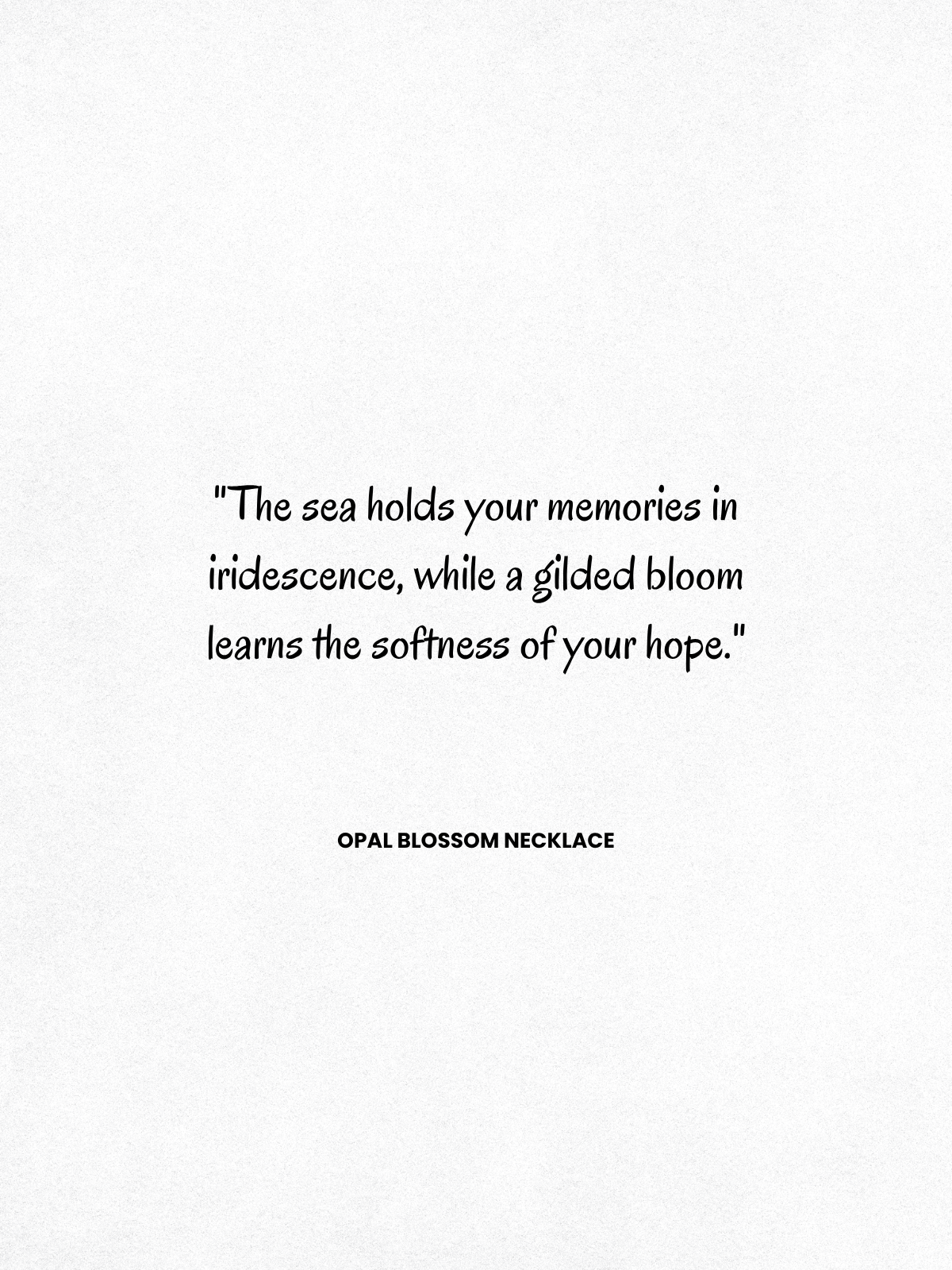 OPAL BLOSSOM NECKLACE