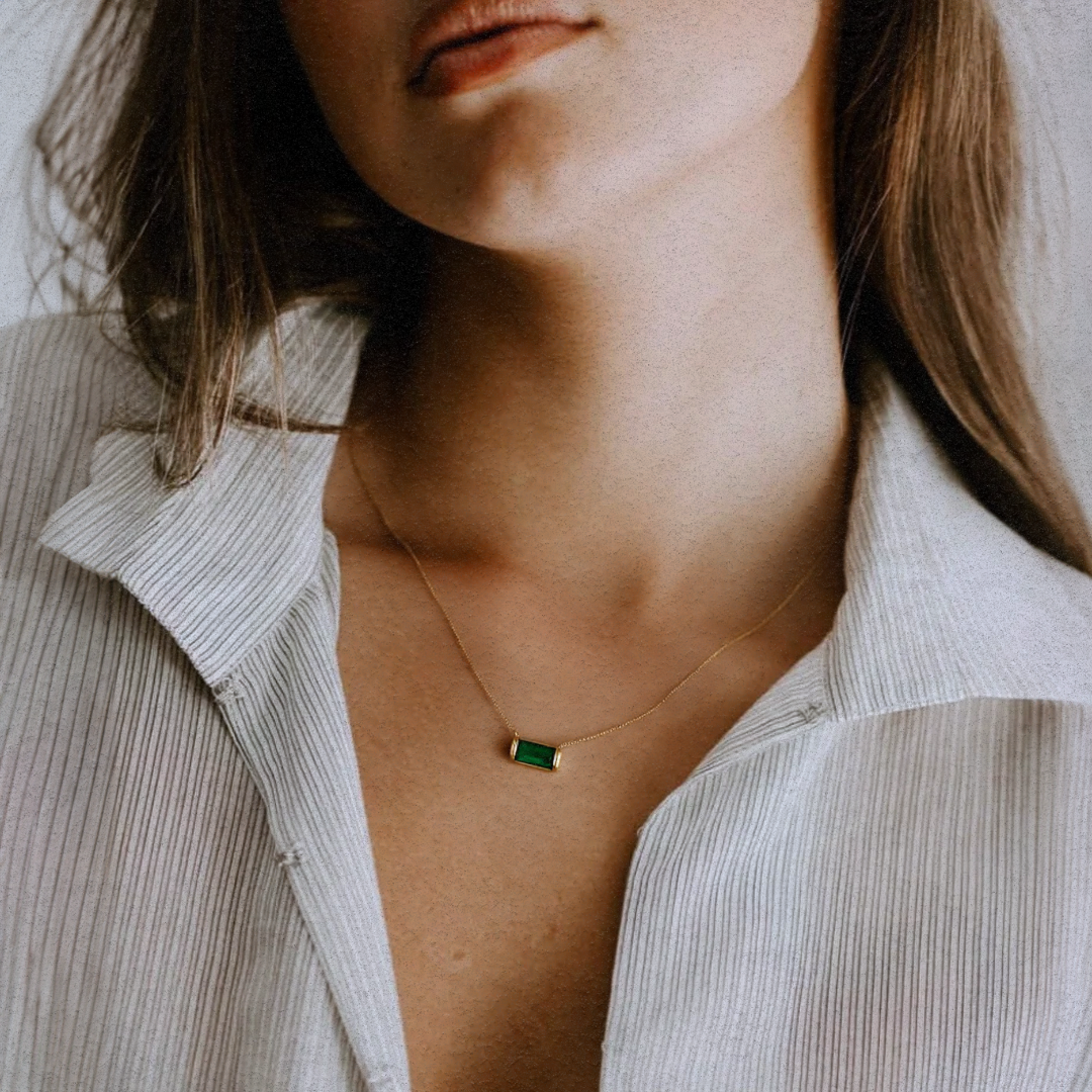 RIVIÈRE VERTE NECKLACE
