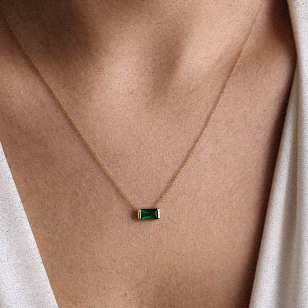 RIVIÈRE VERTE NECKLACE