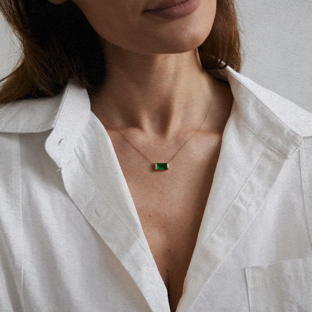 RIVIÈRE VERTE NECKLACE