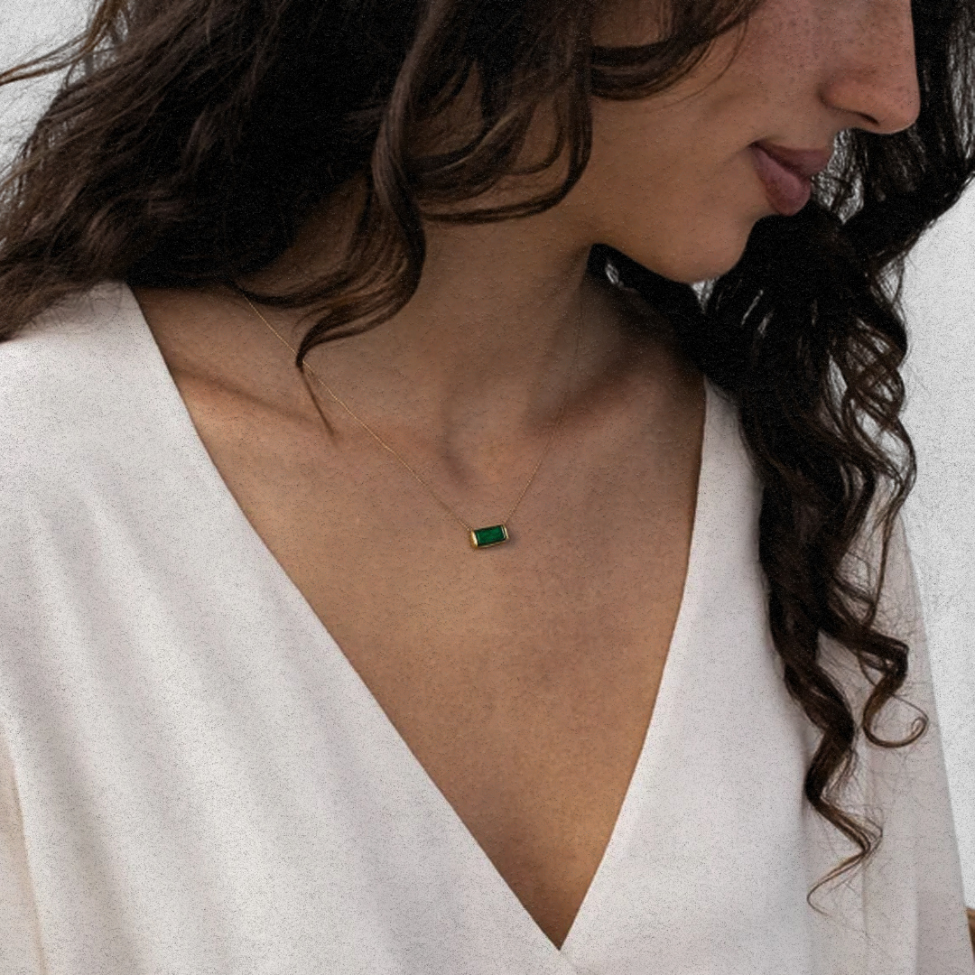 RIVIÈRE VERTE NECKLACE