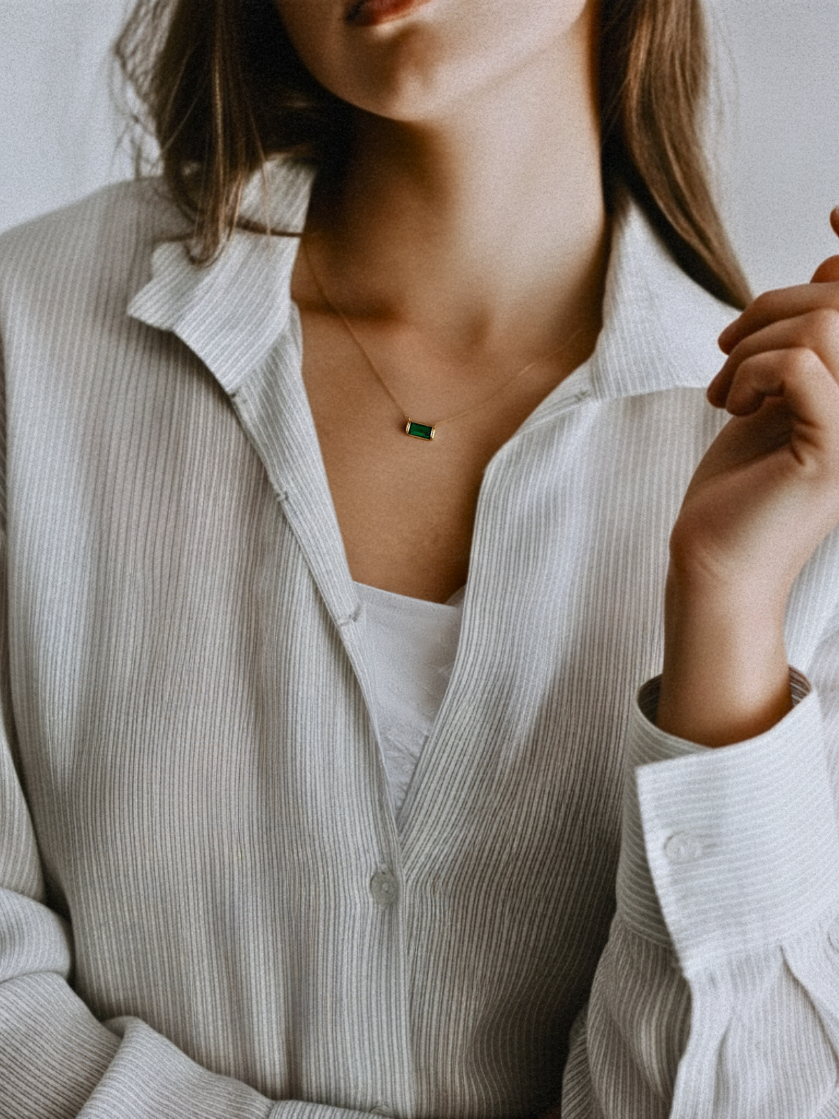 RIVIÈRE VERTE NECKLACE