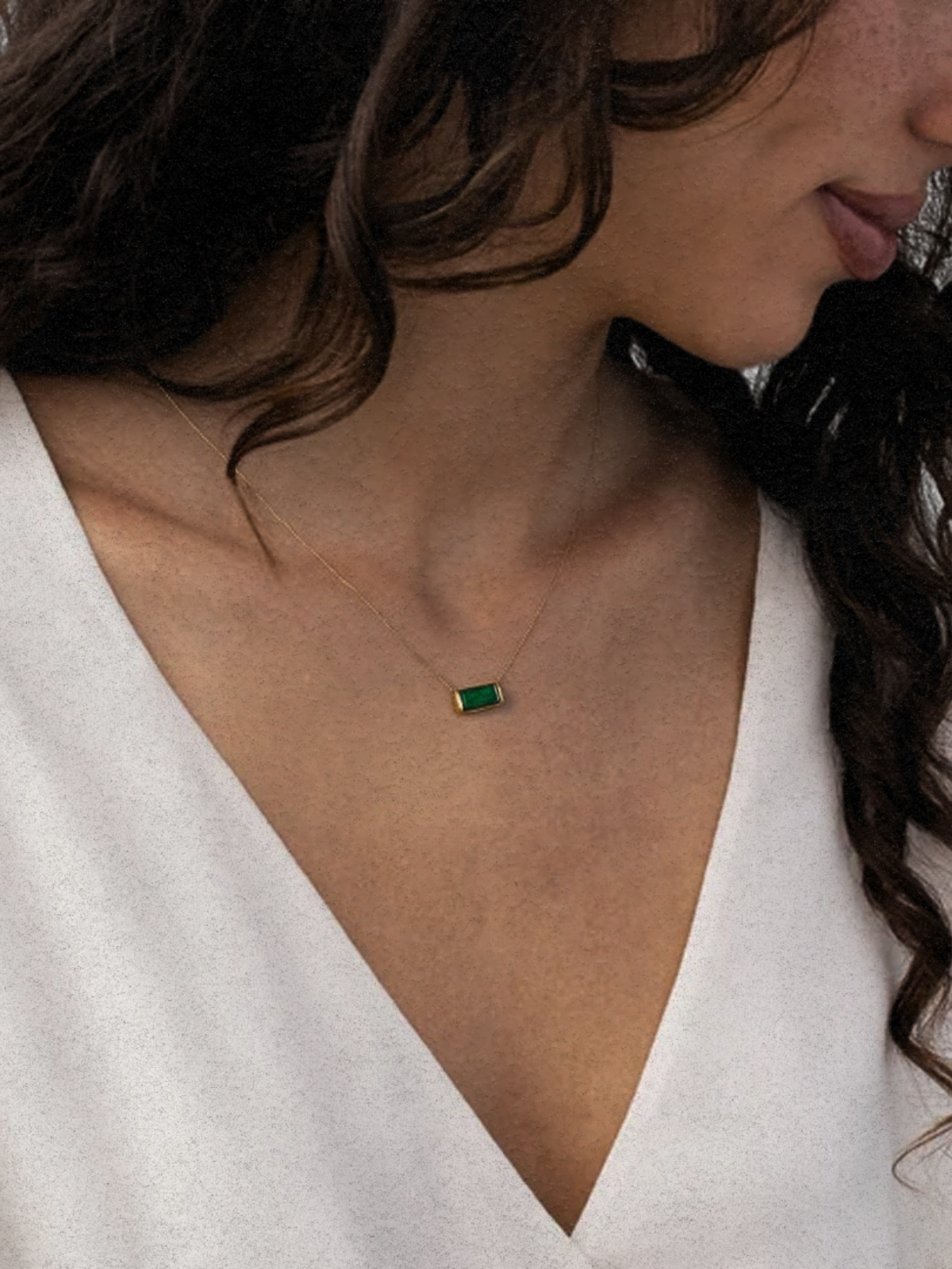 RIVIÈRE VERTE NECKLACE