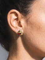 SERPENTINE GARNET EARRINGS