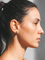 SERPENTINE GARNET EARRINGS