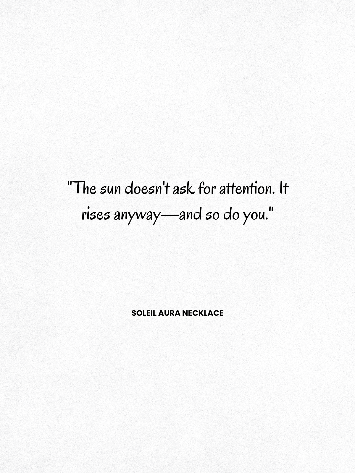 SOLEIL AURA NECKLACE